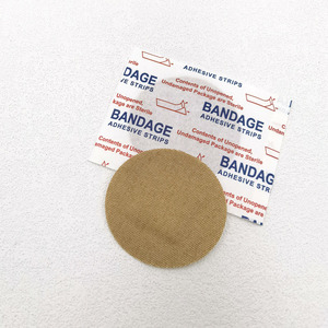 Various sizes of children's cartoon round bandages, PE elastic cloth, PU transparent <b>waterproof</b> vaccine oval bandages - Product Image 2