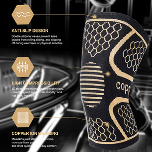 Penyangga Lutut Tembaga Berkualitas Tinggi untuk Terapi Nyeri Arthritis, Robekan Meniskus, dan Pereda Nyeri - Product Image 4