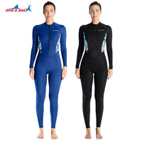 DIVE & SAIL fabricant fermeture éclair avant femmes une pièce UPF50 + Spandex maillots de bain Rash Guard natation