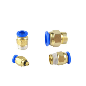 Conector Neumático de Cobre y Plástico de 6mm con Rosca Externa Recta para Manguera de Aire, Marca Zonye - Product Image 5