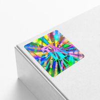 Etiquetas Adhesivas con Logotipo Holográfico Personalizado, Efecto Láser, Sello Anti-Falsificación, Código QR, Adhesivo Permanente, Brillante/Estampado Gratuito