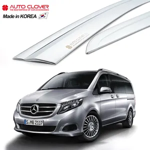 AUTOCLOVER-Visor de puerta cromado para mercedes-benz clase V (W447), ventanas, Deflector de viento, protector de lluvia lateral de ventilación, B396