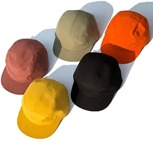 Nylon Fabric Light Flat visor Waterproof 5 Panel Designer Fashion Sports Blank Snapback Baseball Cap