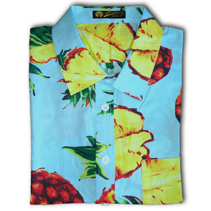Los hombres Estilo Hawaiano 3D Impresión de piña camisa casual - Product Image 3