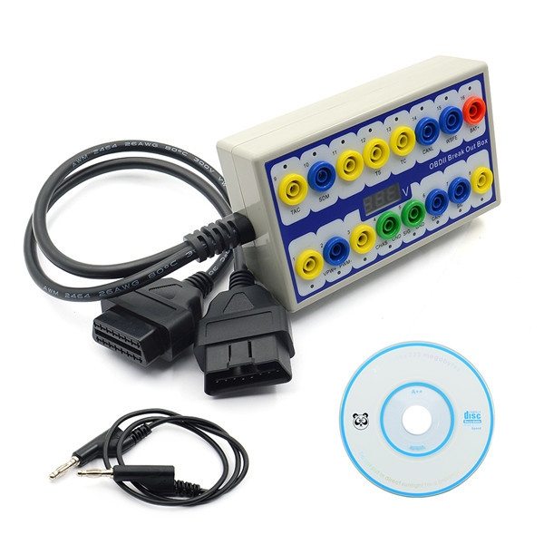 Good Feedback OBDII OBD2 Breakout Box Car OBD Ii Break Out Box Car Protocol Detector Auto Can Test Box Automotive Connector