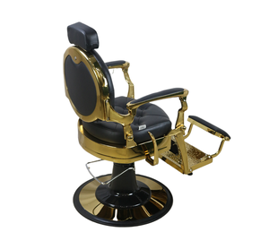 Sillón de Barbero Reclinable Dorado de Lujo Estilo Antiguo <span class=keywords><strong>2021</strong></span>, Mueble de Peluquería Económico al por Mayor - Product Image 4
