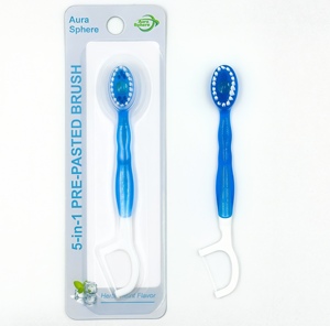 Spazzolino da Denti 5-in-1 con Perline per Alito Fresco - Setole Morbide, Formato da Viaggio, Manico in Plastica, Monouso, Uso Domestico, Fornitura all'Ingrosso Personalizzata - Product Image 3