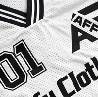 Maillot de football rétro personnalisé OEM, style streetwear, sublimé, en maille, surdimensionné, tricoté, hip-hop