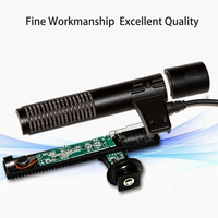 Microphone pour caméra, compatible avec tous les équipements 3,5 mm, universel pour l'enregistrement vidéo en direct