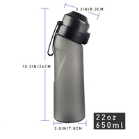 Bouteille d'eau de sport sans BPA, parfumée aux fruits, eau aromatisée, parfumée à l'air avec des capsules aromatisées