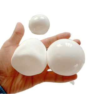 White Mochi Matte TPR <b>Squeeze</b> Toy <b>Ball</b> Skin Milk Scented Ultra-Soft DIY Empty Shell for Handmade Squishy Toys Girls 14+ - Product Image 1