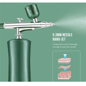 PAKISS Vaporisateur Nano Brume en Acier Inoxydable & Aérographe - Appareil Électrique Portable USB pour Soin du Visage, Utilisation Automobile et Domestique, Vaporisateur Facial à Oxygène - Product Image 4