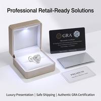 "El Efecto Óptico de 2 Quilates": Anillo de Moissanita de 1 Quilate S925 - Banda Ultrafina de 1.4g para # QuietLuxury Engagement OEM