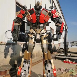 Escultura de Robot Gigante de Gran Tamaño Personalizada con Personajes de Películas, Estatua de <span class=keywords><strong>Megatron</strong></span> de Hierro, Transformer con Luz LED - Product Image 2