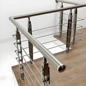 רליבו אישית חיצונית נירוסטה מרפסת מעקה סאטן מסטיקת זכוכית מעקה גימור מראה מעקה עבור מדרגות בריכה - Product Image 6