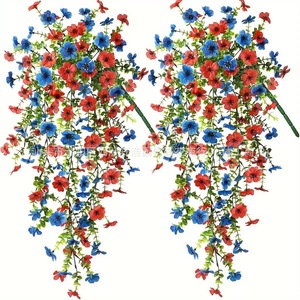 Orchidée <span class=keywords><strong>Vanda</strong></span> Artificielle Murale <span class=keywords><strong>Violette</strong></span> en Plastique Semi-Faite à la Main, Guirlande pour Baldaquins Extérieurs et Paniers Suspendus, Saint-Valentin - Product Image 2
