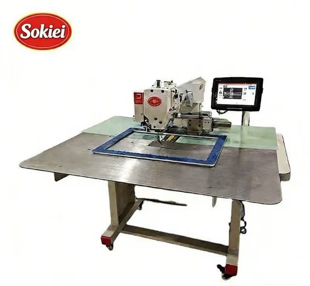Computerized Flat-Bed Lock Stitch Industrial Sewing Machine Automatic Feed High-Speed 3000 SPM New Monochrome Embroidery Machine