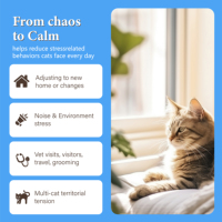 Diffuseur de phéromones apaisantes pour animaux de compagnie Chanson Factory, soulageant les émotions et le stress, 48 ml, pour chiens et chats
