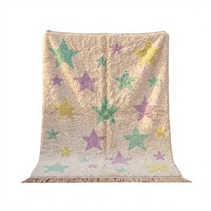 Moroccan Unique Beni Ourain <b>Rug</b> Hand Made Moroccan <b>Boho</b> Beni Ourain <b>Rug</b> Albertina Hand Knotted Wool Area <b>Rug</b> By ITHL - Product Image 1