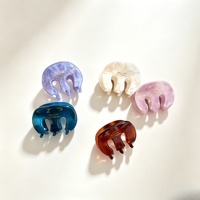 Nouveauté : Lot de mini pinces à cheveux en acétate de 4 cm avec logo personnalisé, petites pinces à frange latérales pour cheveux fins
