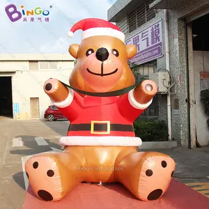 크리스마스 장식 야외 풍선 마스코트 사용자 정의 풍선 동물 만화 장난감 거대한 풍선 크리스마스 곰