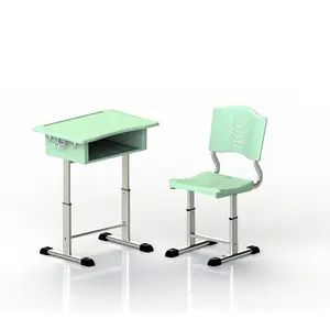 YJ Learning Modern Ergonomic Classroom Height Ajustable Children School Desk and Chair
