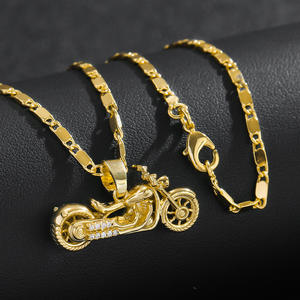 <span class=keywords><strong>Collier</strong></span> court unisexe vintage style motard, accessoire tendance pour homme et femme, nouvelle collection transfrontalière Europe-États-Unis - Product Image 6