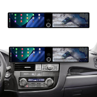 Autoradio MOOKAKA double écran 12,3 pouces pour Mitsubishi Outlander 2014-2022, Android 15, GPS Navi, stéréo, CarPlay sans fil