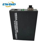 Commutateur Ethernet convertisseur de média fibre optique pOE modèle unique onduleur hybride Ethernet rapide intelligent 2 ports