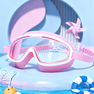 แว่นตาว่ายน้ำเด็กผู้หญิง YL600C สวยงาม สำหรับเด็ก แว่นตาว่ายน้ำน่ารัก ป้องกันฝ้า ป้องกันรังสียูวี กรอบใหญ่ - Product Image 1