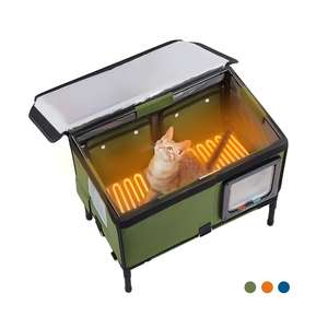 Chauffage pour chat de luxe imperméable pour l'extérieur, multifonctionnel, de haute qualité, avec couvercle amovible pour toutes les saisons - Product Image 2