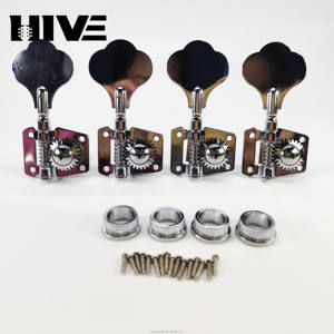 <span class=keywords><strong>Bajo</strong></span> eléctrico de <span class=keywords><strong>4</strong></span> <span class=keywords><strong>cuerdas</strong></span>, pedal abierto, diapasón, clavijas de afinación, perillas de <span class=keywords><strong>cuerdas</strong></span> de Jazz, afinadores de <span class=keywords><strong>Bajo</strong></span> abiertos, pasadores de puente, Plata/negro - Product Image 6