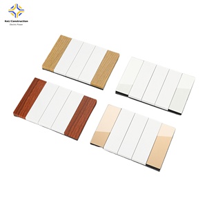 Interruptor de luz de pared de superficie plana KELI, decoración de vidrio de madera, toma de corriente eléctrica duradera para México, América del Sur, 120V/250V 32a - Product Image 1