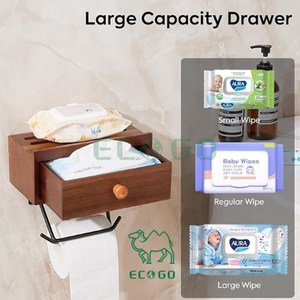 <span class=keywords><strong>Porte</strong></span>-<span class=keywords><strong>papier</strong></span> hygiénique en bambou écologique avec étagère <span class=keywords><strong>Porte</strong></span>-<span class=keywords><strong>rouleau</strong></span> de <span class=keywords><strong>papier</strong></span> hygiénique pour téléphone Bougie Planteur Pot - Product Image 2