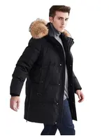 Men's Fur Hood Down Jacket, Quality Fashion Coat, Winter