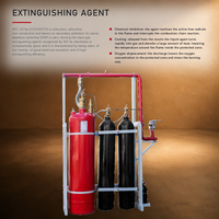 Système d'extinction d'incendie à pression externe HFC-227ea, agent nettoyant au heptafluoropropane