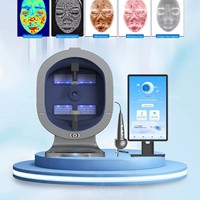 Analizador de Piel Profesional 3D con IA, Informe Completo en 20 Idiomas, Analizador de Cuero Cabelludo para Salón y Hogar
