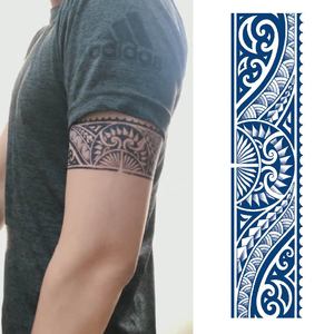2024 nuevo brazalete de larga duración tatuaje de <span class=keywords><strong>muñeca</strong></span> pegatina para <span class=keywords><strong>hombres</strong></span> - Product Image 2