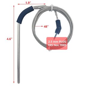 Sonde environnementale professionnelle avec clip de fixation en acier inoxydable, capteur de fosse étanche. ±1 ° Précision C de -22 ° F à 572 ° F. Comprend un organisateur - Product Image 3