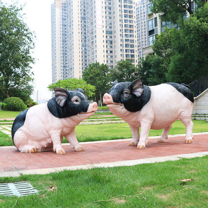 Adorno de Cerdo de Fibra de Vidrio, Impermeable, Hecho a Mano, Arte Moderno Decorativo, para Jardín y Parque - Product Image 4