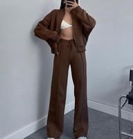 Ensemble de sport décontracté pour femme, coupe oversize, deux pièces, idéal pour le fitness et le jogging – Nouvelle collection transfrontalière très prisée
