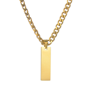 Personnalisable En Acier Inoxydable Gravé Au Laser <span class=keywords><strong>Militaire</strong></span> Dog Tags Pendentif <span class=keywords><strong>Collier</strong></span> avec Chaîne Cubaine | Unisexe Hommes Femmes Bijoux Cadeaux - Product Image 3