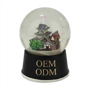 Maßgefertigte 65mm Nijo-Schloss Japan Schneekugel Kunstskulptur Themen-Kristallkugel Heimdekoration und Geschenke Weihnachts-Schneekugeln - Product Image 1