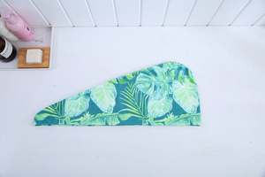 Serviette turban pour cheveux en microfibre tissée super absorbante, écologique, avec impression de logo personnalisé, séchage rapide pour la maison, la plage et l'hôtel - Product Image 4