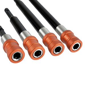 4Pc Hex Shank Extension Rod 1/4 In 60mm 100mm 150mm 300mm Quick <b>Change</b> Metric Carbon Steel Black Oxide Finish - Product Image 5