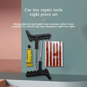 Kit di Riparazione Pneumatici per Auto, Kit di Toppe per Pneumatici, Corde di Emergenza per Forature di Auto, Moto, Camion, Trattori e Rimorchi - Product Image 2