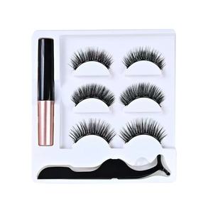 Xin Yu Jie – ensemble de cils magnétiques, 3 paires, 3D, naturels, volumisants, avec gel pour eye-liner, faux cils réutilisables pour femmes - Product Image 4