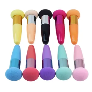 Bevel-shaped Bullet Handle Makeup Puff Foundation Beauty Soft Sponge Puff Make Up Tools