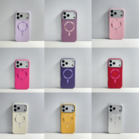 Étui de protection double couche en TPU noir à motif cuir avec cadre d'objectif détachable style professionnel pour iPhone 17 Pro Max