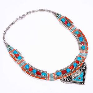 Collar de Moda con Dijes Tibetanos Hermosos al por Mayor, Joyería Vintage, Joyería de Moda - Product Image 3